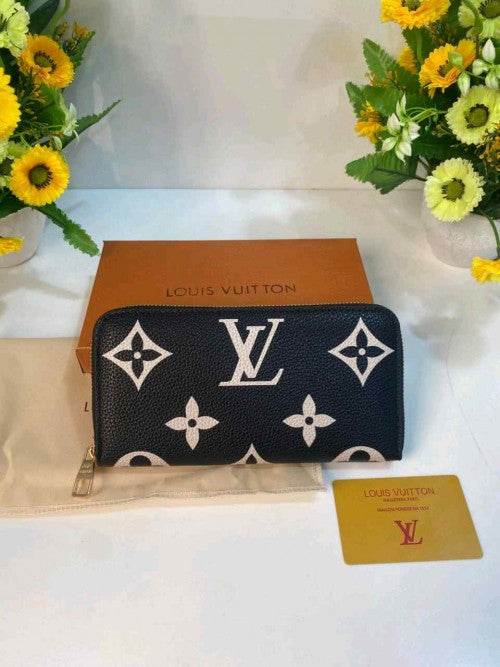 LOUIS_VUITTON_BICOLOUR MONOGRAM ZIPPER PREMIUM WOMENS WALLET WID OG BOX ETC 396