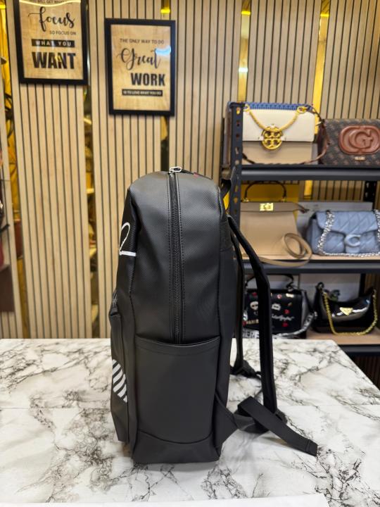 Lacost Crocodile Graphic Backpack With Dust Bag Black Sport Edition (518-2)