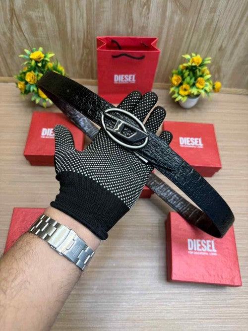 DIESEL_PREMIUM CROCODILE EMBOSE REVERSE BELT WID OG  BOX ETC 500
