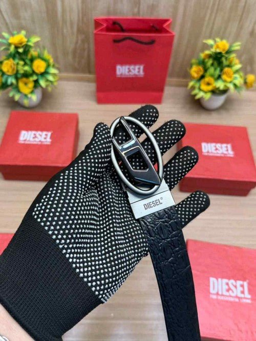 DIESEL_PREMIUM CROCODILE EMBOSE REVERSE BELT WID OG  BOX ETC 500