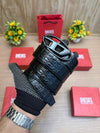 DIESEL_PREMIUM CROCODILE EMBOSE REVERSE BELT WID OG  BOX ETC 503