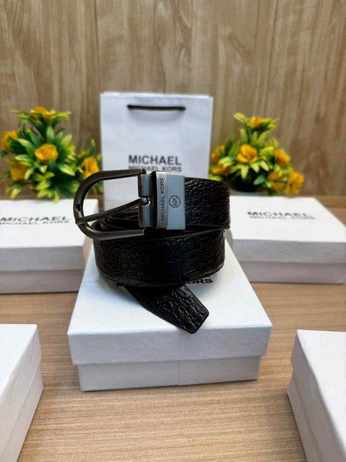 MICHAEL_KORS PREMIUM CROCODILE EMBOSE REVERSE BELT WID OG  BOX ETC 507