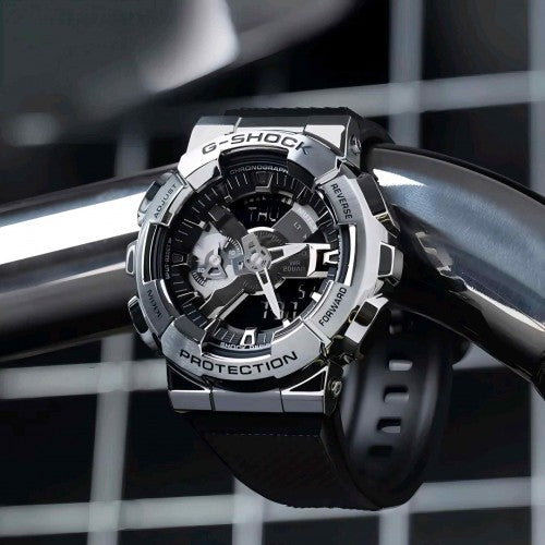 G Shock GA 110 Black & Steel