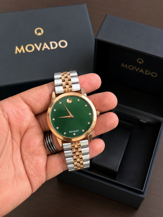 MOVADO TWO TONE GREEN