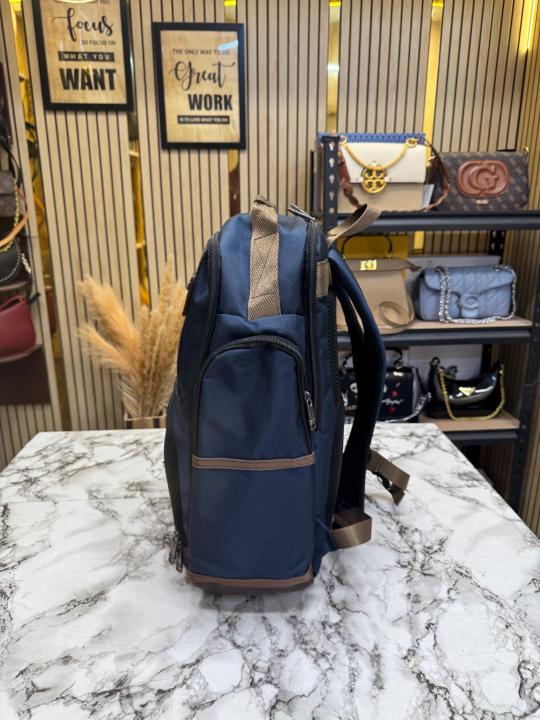 TUMI ALPHA BRIEF BACK PACK PREMIUM QUALITY TRAVEL BAG (T85619-BLUE)