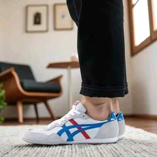 Onitsukas Tigerr Serrano Blue Red White