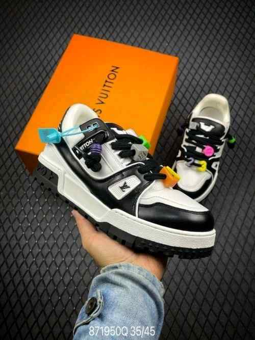 Louiss Vuittonn TRAINER Maxi BLACK WHITE