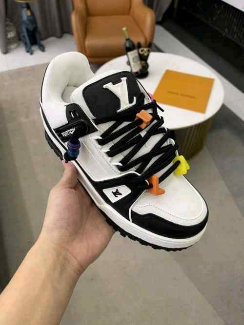 Louiss Vuittonn TRAINER Maxi BLACK WHITE