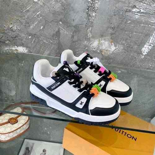 Louiss Vuittonn TRAINER Maxi BLACK WHITE