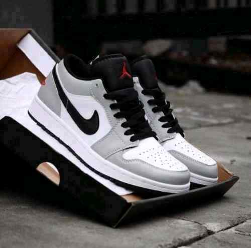 nikee jordan retro 1 low LIGHT SMOKE GREY
