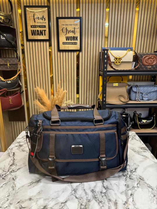 Tumi Alpha 3 Expedition Travel Duffle Bag (Blue) (T95880)