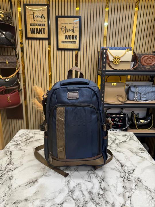 Tumi Alpha 3 Bravo Davis Expedition Backpack (Blue-T85615)