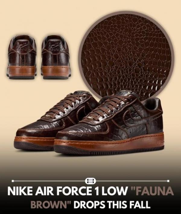 Airforce 1 Low fauna Brown Crocodile 639