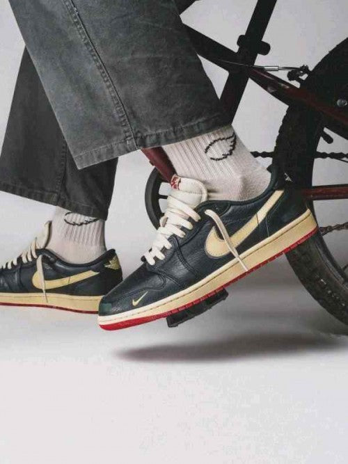 Nikee air jordan 1 low bike x nigel sylvester better with time semi ua