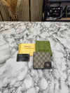 Gucc_i GG Supreme Canvas Bi-fold Wallet With Box And Dust Bag (9978-Apricot)
