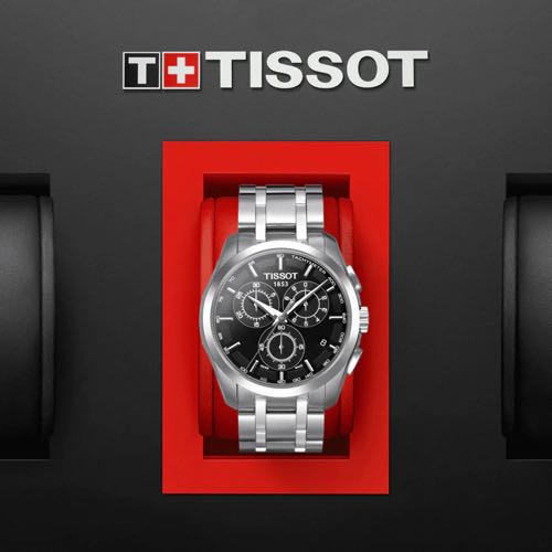 TISSOOT 1853 SWIFT MOVEMENT SILVER BLACK