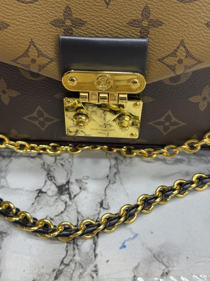 Loui_s Vuitton Pochette Metis Monogram Chain Shoulder Bag (Flower)