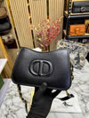 CHRISTIAN DIO_R SIGNATURE HOBO SHOULDER BAG WITH OG BOX AND DUST BAG (FULL BLACK) [WITHOUT CARRY BAG]