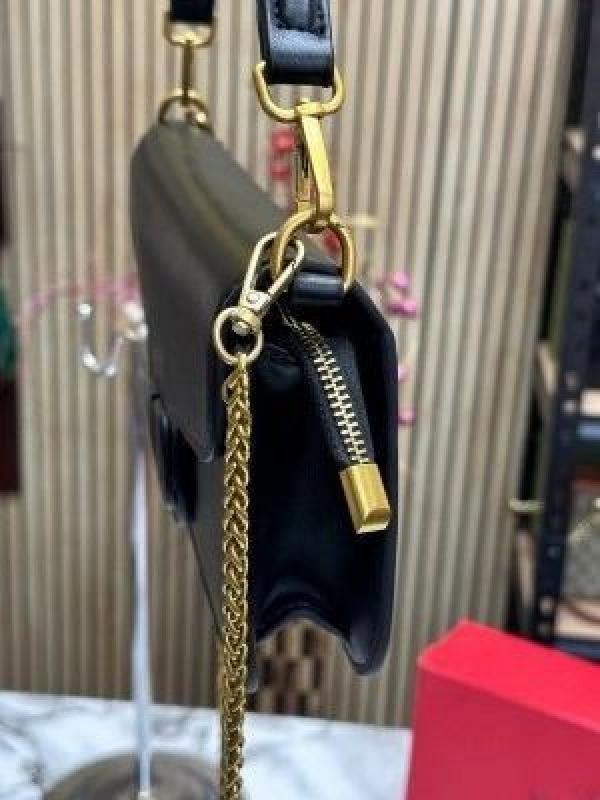 VALENTIN_O GARAVANI MINI LOCO CROSSBODY BAG WITH OG BOX AND DUST BAG (BLACK) (V20)