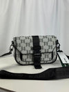 Karl Lagerfeld Geometric Monogram Buckle Crossbody Bag
