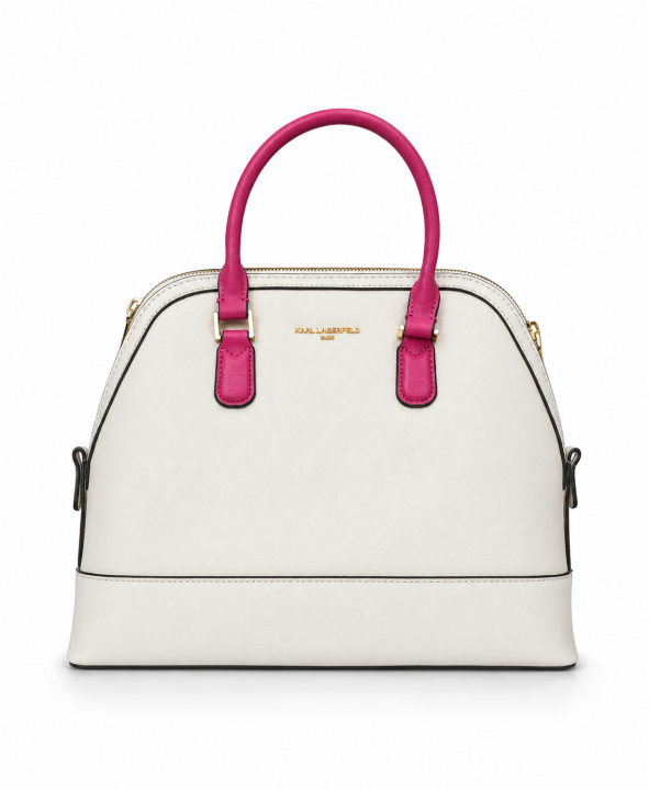 Karl Lagerfeld Paris Dome Satchel Bag Premium Quality With Dust Bag