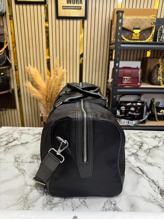 Prad_a Re-Nylon Saffiano Weekender Travel Duffle Bag (5569)