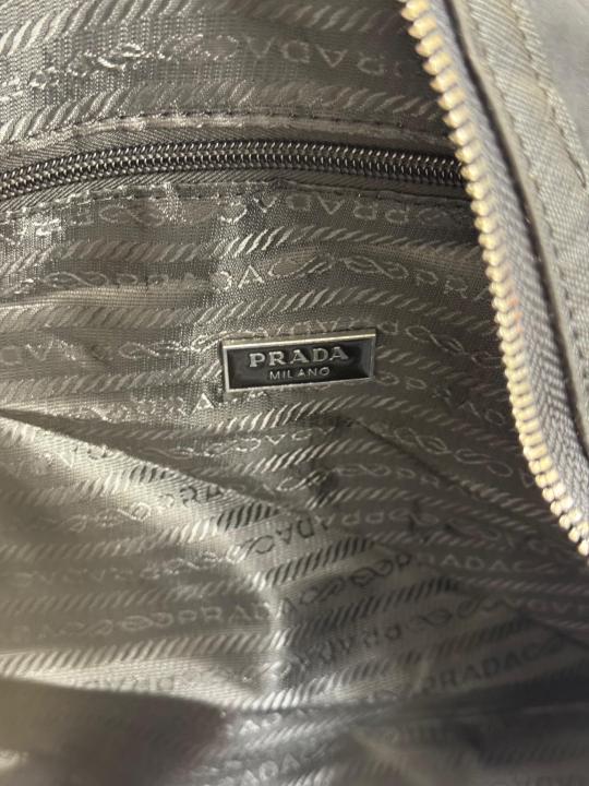 Prad_a Re-Nylon Saffiano Weekender Travel Duffle Bag (5569)
