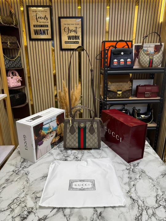 Gucc_i GG Ophidia Premium Monogram Canvas With Double Og Box And Dust Bag (547551)