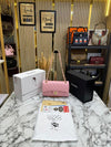 Chane_l Classic Flap Quilted Chain Shoulder Bag With Double Og Box And Dust Bag (6657-Pink)