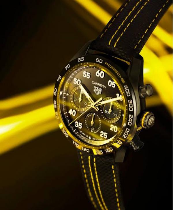 Tag heue_r carrera porsche chronograph stainless steelceramic 44mm black dial hvy 15