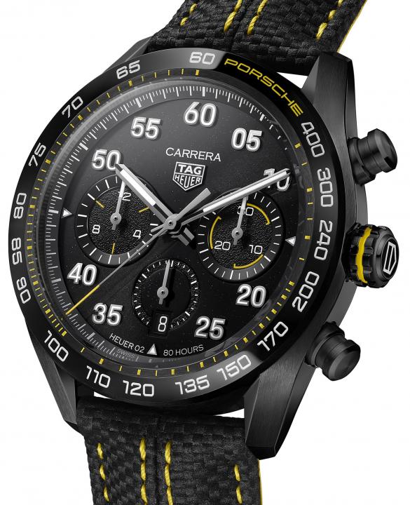 Tag heue_r carrera porsche chronograph stainless steelceramic 44mm black dial hvy 15