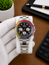 ROLEX_RAINBOW_DIAMOND_SILVER_BLACK_DIAL_AT235