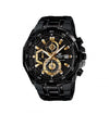 Edifice Casio 100M Chronograph Black Gold