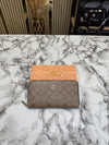 Coac_h Monogram PVC Leather Long Wallet (60017-Apricot)
