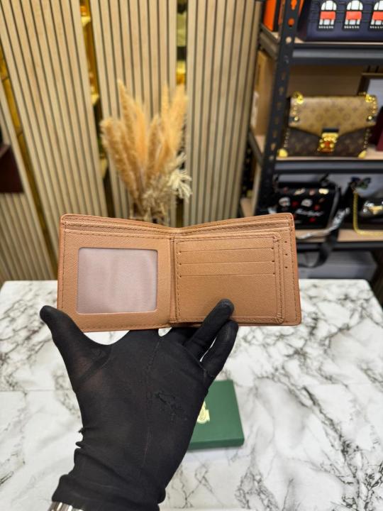Goyar_d Signature Chevron Compact Wallet With Box And Dust Bag (Brown)