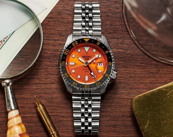 Seiko 5 Sports Back open Auto Movement GMT