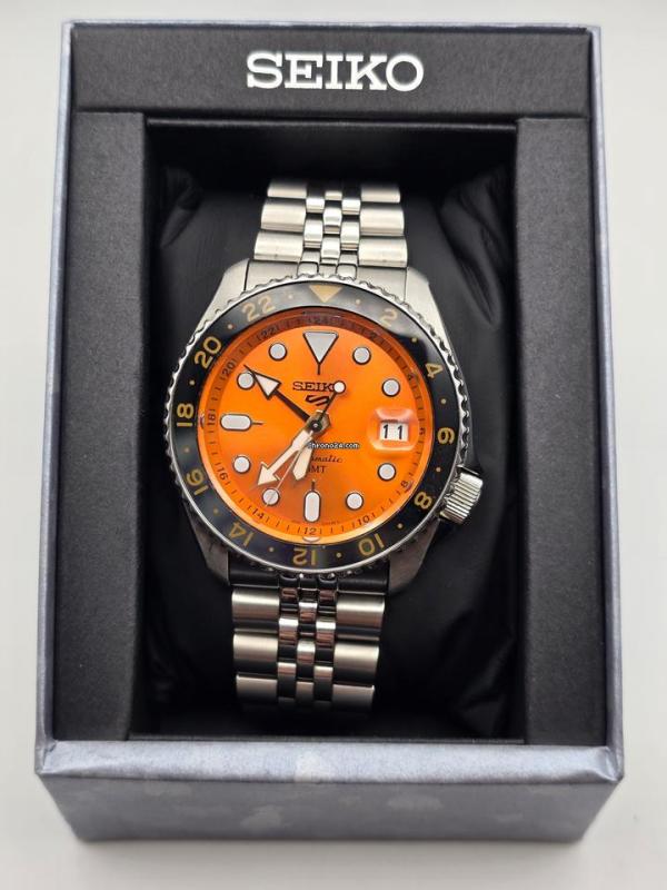Seiko 5 Sports Back open Auto Movement GMT