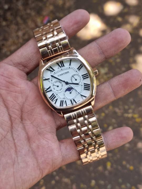 Cartie R Sun Moon Metal Copper White Dial AT429