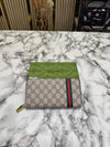 Gucc_i Big GG Monogram Stripe Long Zipper Wallet With Box (C5131-apricot)