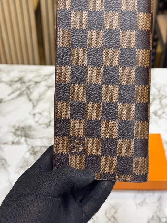 Loui_s Vuitton Premium Quality Damier Wallet With Box (62665) (Coffee)