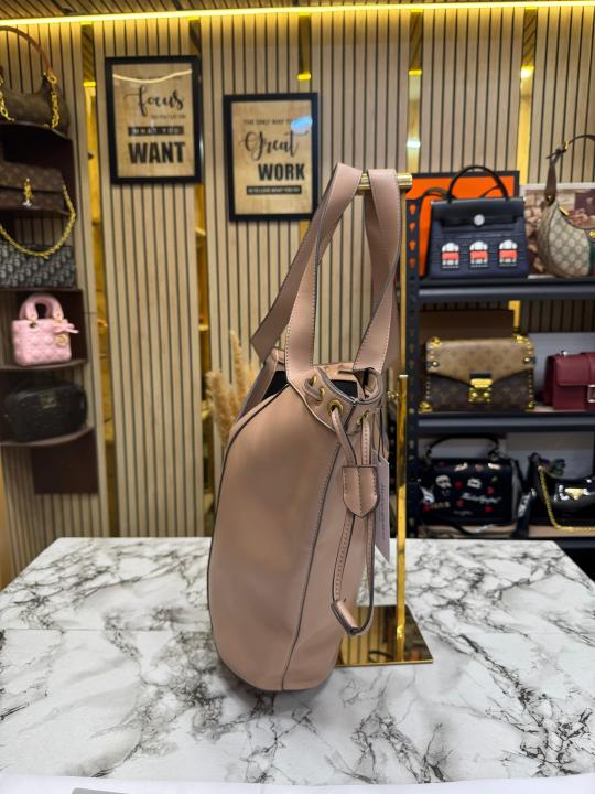 Ysl Saint Laurent Paris Y-Line Bucket Tote Bag (Nude Pink)