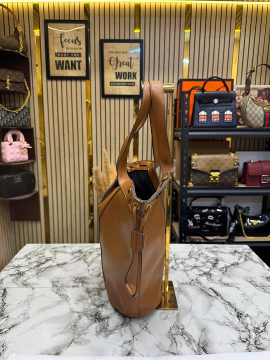 Ysl Saint Laurent Paris Y-Line Bucket Tote Bag (Brown)
