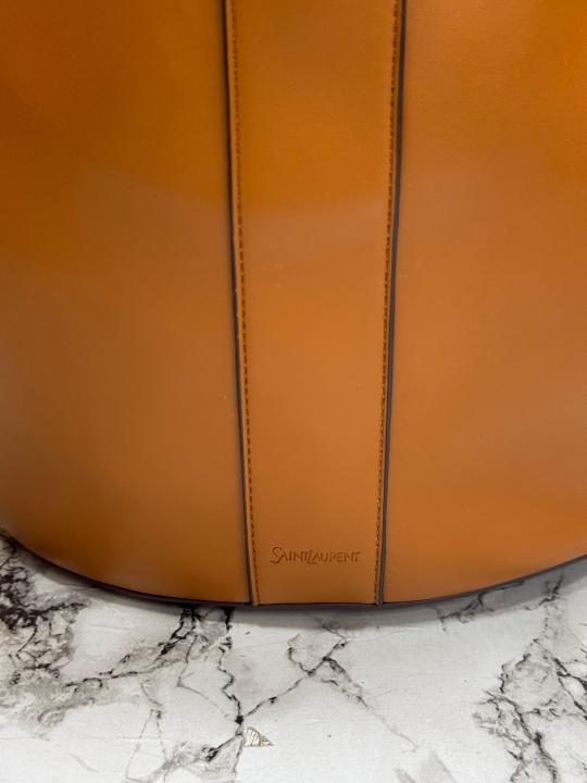 Ysl Saint Laurent Paris Y-Line Bucket Tote Bag (Brown)