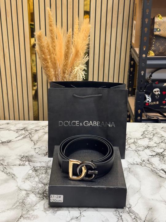 Dolc_e & Gabbana Signature DG Buckle Formal Belt With Box Including Carry Bag (37-2)