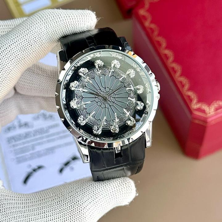 ROGGER_DUBUIES GREY SILVER BLACK MENS WATCH