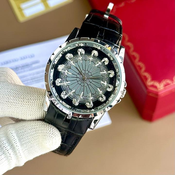 ROGGER_DUBUIES GREY SILVER BLACK MENS WATCH