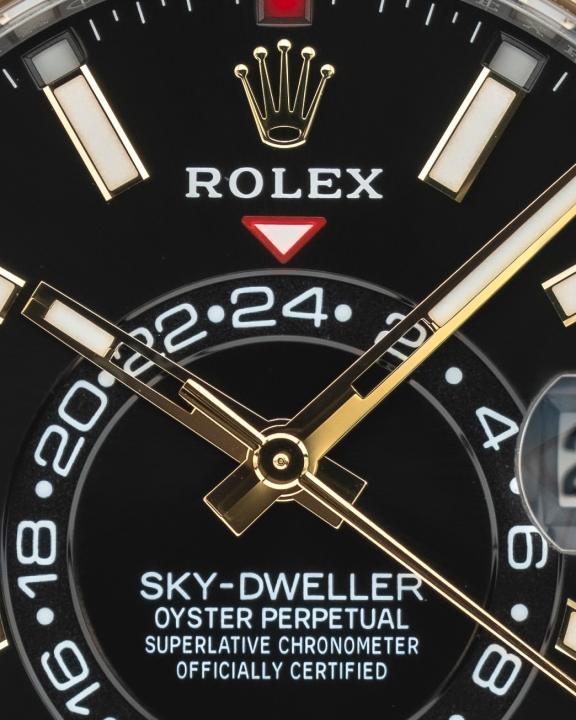 Rolee_x Oyster Perpetual Sky Dweller 2Ton-Gold-Black
