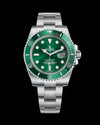 ROLE X SUBMARINER SILVER GREEN ZR HVY 35