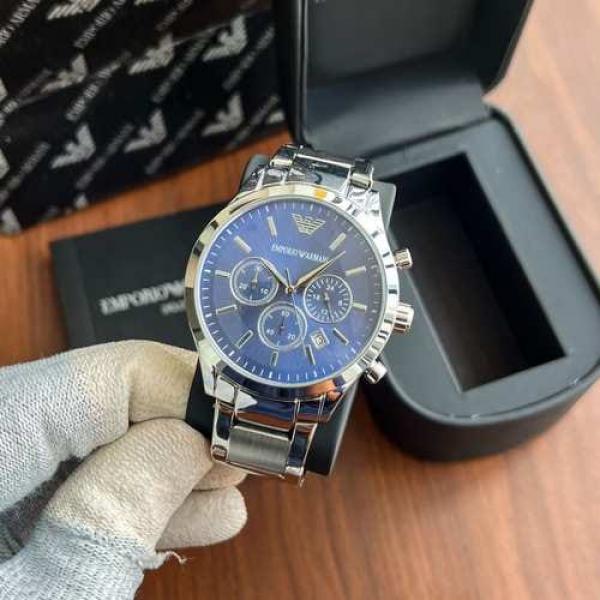 EMPORI O ARMA I SILVER BLUE CLASSIC CHRONOGRAPH 304