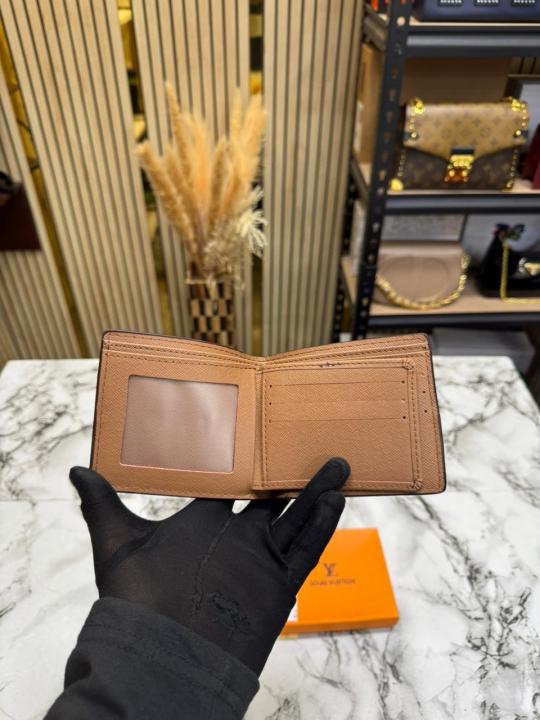 Loui_s Vuitton Lv Logo Brown Monogram Wallet With Box (60223)